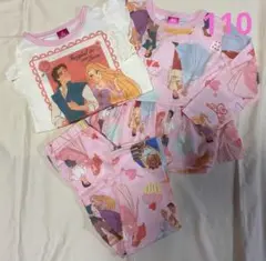 ディズニープリンセス　2トップス　パジャマ　110