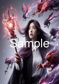 A4サイズアートポスター 1点もの 美女ポスター最高品質 C-D-７０