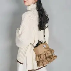 【美品/人気】別注フリルショルダーバッグ