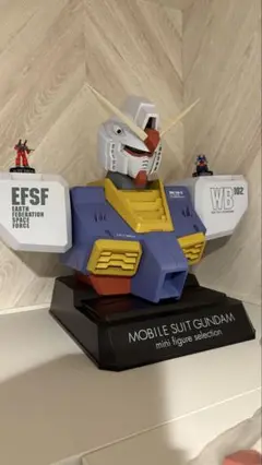 ガンダム 胸像型 ディスプレイケース MFS　未使用美品　3点セット Amazon | MFセレクション ガンダム胸像ディスプレイケース