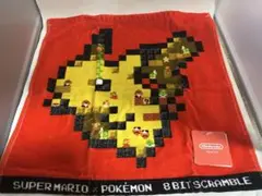 任天堂 スーパーマリオ×ポケモン 8 BIT SCRAMBLE タオル