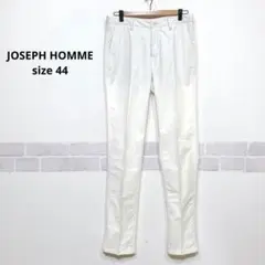 ジョゼフオム コットンブレンド カジュアルパンツ ホワイト ストレッチ H889
