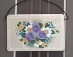トールペイント作品♡花のウエルカムボード トールペイント作品（ウェルカムボード・花・リボン） - メルカリ