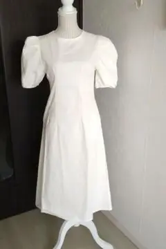 【再値下げ】ぽあん袖 ロングフレアワンピース