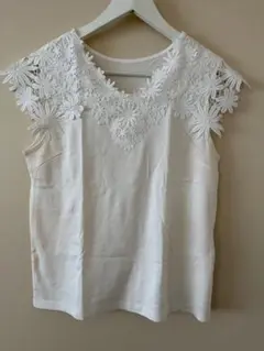 レース　カットソー　美品