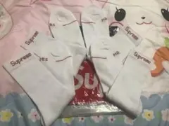 新品　2足セット　Supreme シュプリームhanes ホワイト ソックス