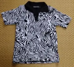 THIRD ON LOW 総ゼブラ柄ポロシャツ