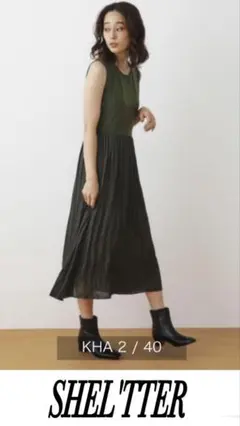 ❤️SHEL'TTER❤️シェルター ノースリーブワンピース FREE 新品未使用