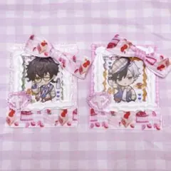 B8 デコケース ホイップケース トレカケース ハンドメイド ピンク 白 セット