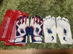 未使用●Mサイズ ニューバランス バッティンググローブ2個セット
