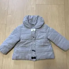 プティマイン　リボン中綿ダウンアウター　90㎝