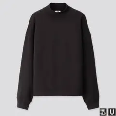 UNIQLO U モックネックT（長袖）黒　Lサイズ　レディース