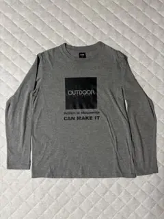 OUTDOOR PRODUCTS グレー ロンT Lサイズ