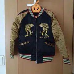 レアKarl Helmetスカジャン　 トラ・鷲刺繍ボーイズM