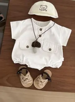コハナベビー　ロンパース　80