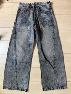 ジーンズ VINTAGE WASHED CURVED DENIM
