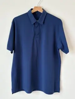無印良品　メンズ　ネイビー ポロシャツ XL