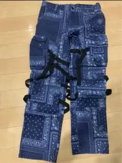 Rogic Paisley Bondage Pants / Navy