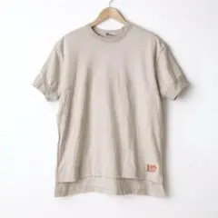 JaVa✨️ベージュ ビッグシルエット トップス 半袖Tシャツ アウトステッチ L
