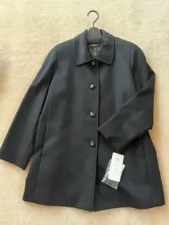 新品タグ付き　San Anon ブラック　コート　ウール　カシミヤ　フォーマル
