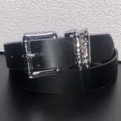 ベルト ブラック 全長100cm 幅3.4cm 彫刻 装飾 Pu