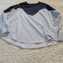 Hanxiner トップス レイヤード ストライプ XXLサイズ