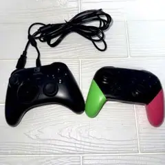 Nintendo Switch 純正プロコン スプラトゥーン2ver＆ホリコン