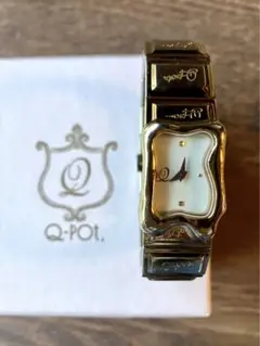 匿名配送 Q-pot 腕時計 メルティーチョコレート ゴールド