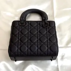 カナージュ マットブラック ハンドバッグ