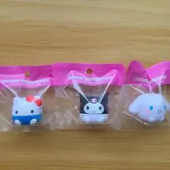 サンリオソフビインテリアマスコット3点セット【キティ クロミ シナモン】