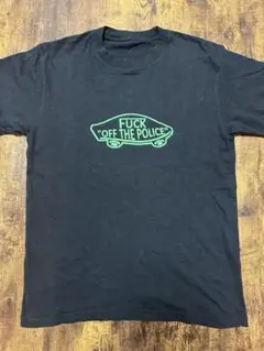 FUCK OFF THE POLICE Tシャツ　黒　L