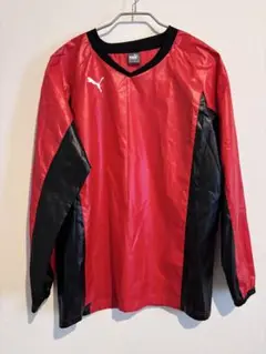 【PUMA】プーマ トレーニングウェア 赤と黒 160cm シャカシャカ素材