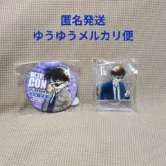 名探偵コナン　コナン百貨店限定　松田陣平　ミニアクスタ 、コナン缶バッジ