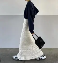Charles chaton クロシェスカート　レース　クロシェ編み