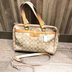COACH コーチ シグネチャー 2way ショルダーバッグ セール ◉人気◉