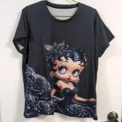 ベティ・ブープ 半袖Tシャツ ダークグレー