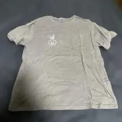 ウサギロゴ Tシャツ グレー 半袖