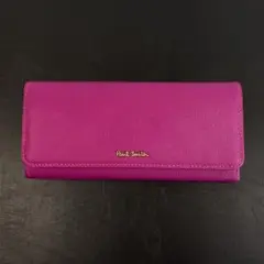 ほぼ未使用 Paul Smith ポールスミス 長財布 パープル