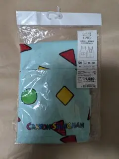 クレヨンしんちゃん　エプロン　H型　ジュニア 100cm 水色