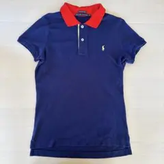 【大幅お値下げ‼️】Ralph Lauren ネイビー/レッド 半袖ポロシャツ
