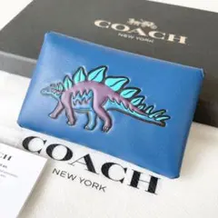 【新品】COACH コインケース 恐竜 レキシー ターンロック カードケース