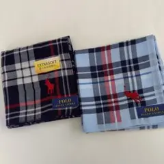 POLO RALPH LAUREN チェック柄ハンカチ 2枚セット
