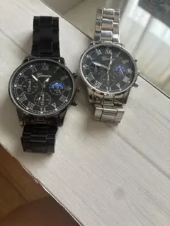Geneva クロノグラフ 腕時計 2点セット
