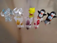 ガラス製動物フィギュア8個セット