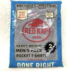 新品未使用 RED KAP レッドキャップ ポケットTシャツ 2枚　グレー XL