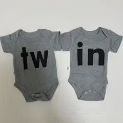 twin 双子　ロンパース セット　Sサイズ