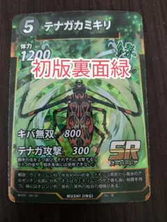 初版 裏面緑色 テナガカミキリ 蟲神器 虫神器