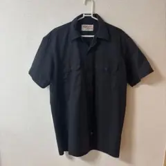 Dickies ブラック 半袖ワークシャツ M
