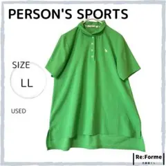 やや使用感あり【PERSON'S SPORTS】ポロシャツ 半袖 ゴルフ LL