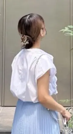 ルーニィー lounie ラッフルデザインブラウス